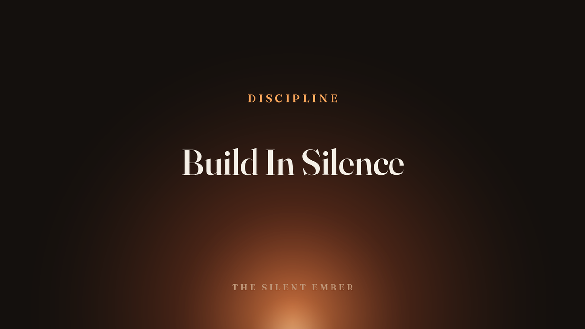 Build In Silence — The Silent Ember