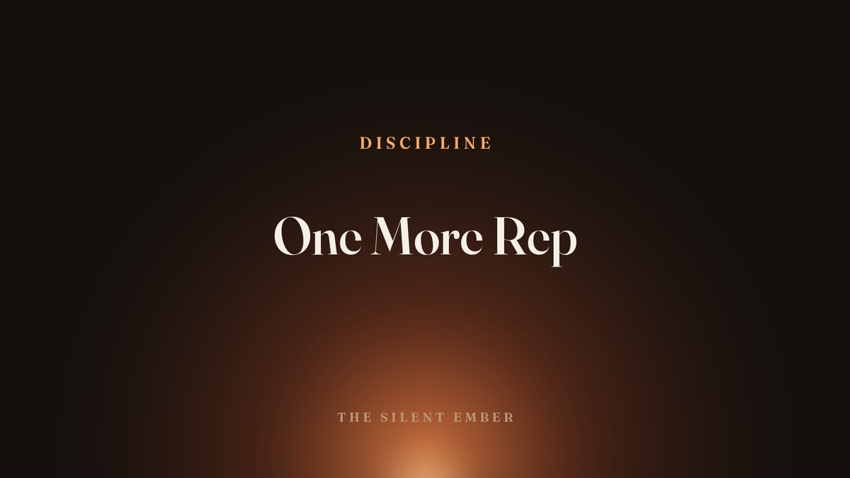 One More Rep — The Silent Ember