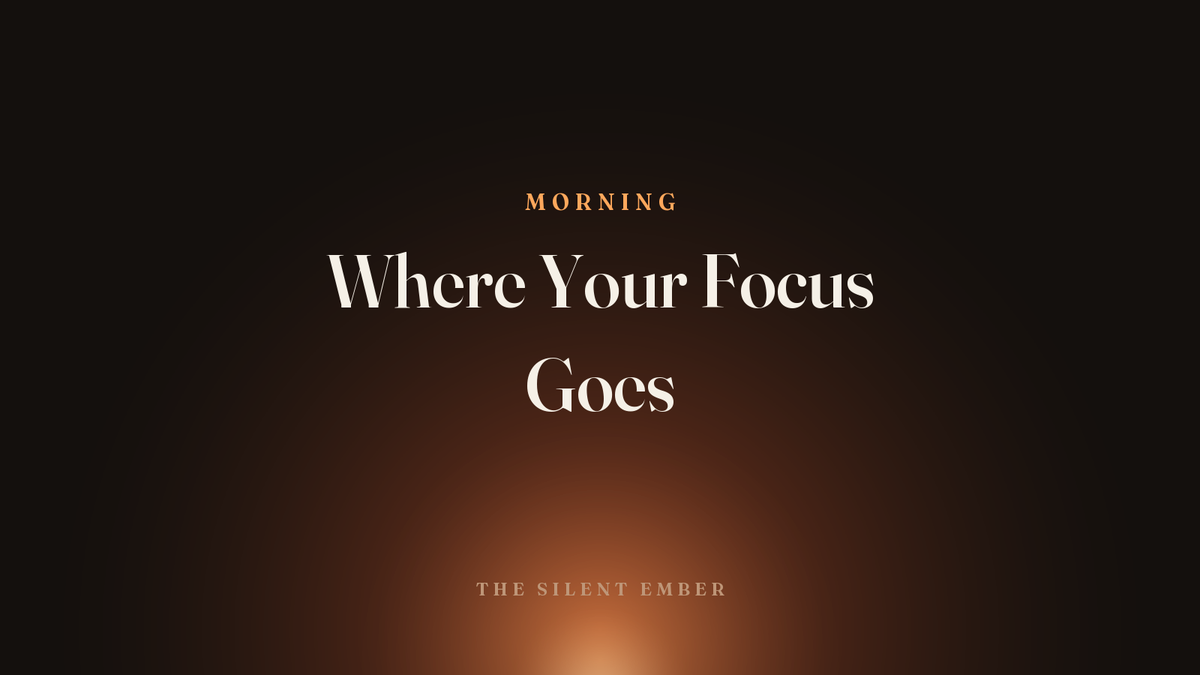 Where Your Focus Goes — The Silent Ember