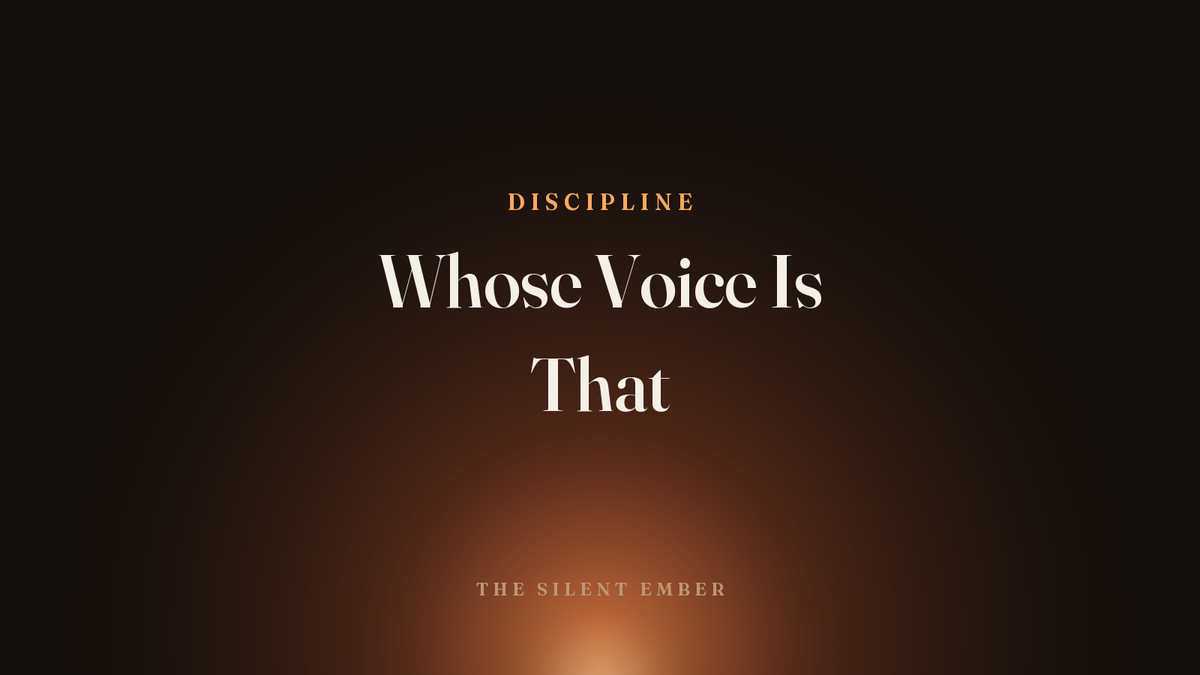 Whose Voice Is That — The Silent Ember