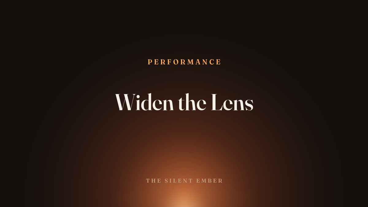 Widen the Lens — The Silent Ember