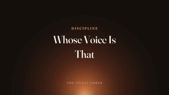 Whose Voice Is That — The Silent Ember